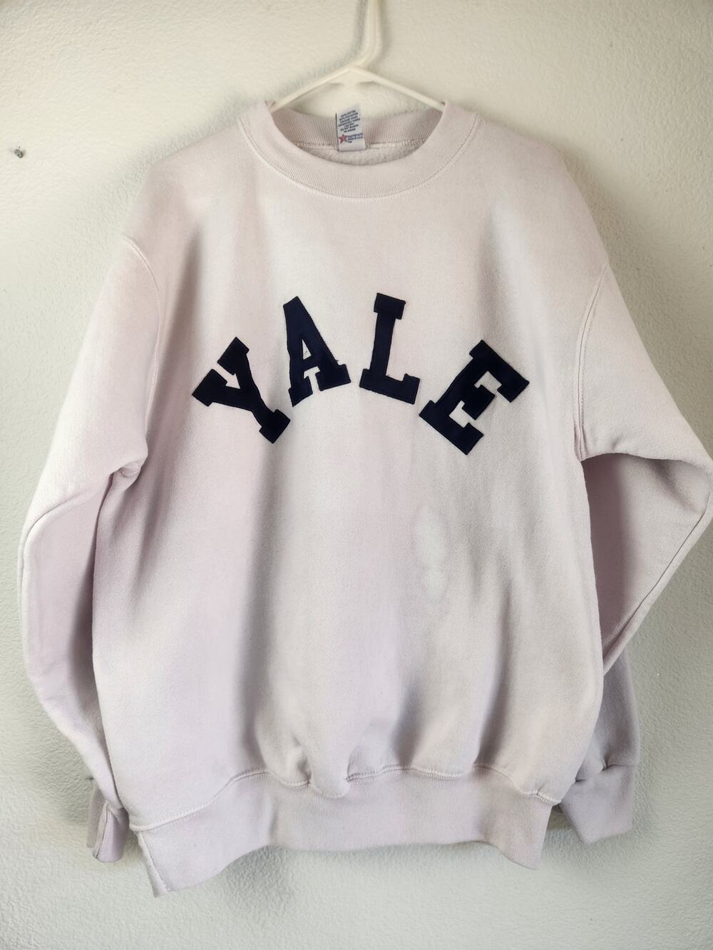 Vintage Yale Sweatshirt Unisex XL Pink Made in USA Soffe Heavy Sweats